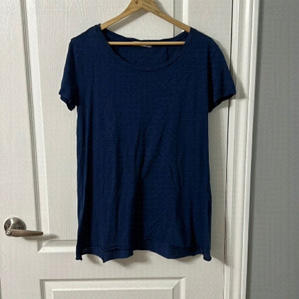 Stateside navy blue cotton t shirt